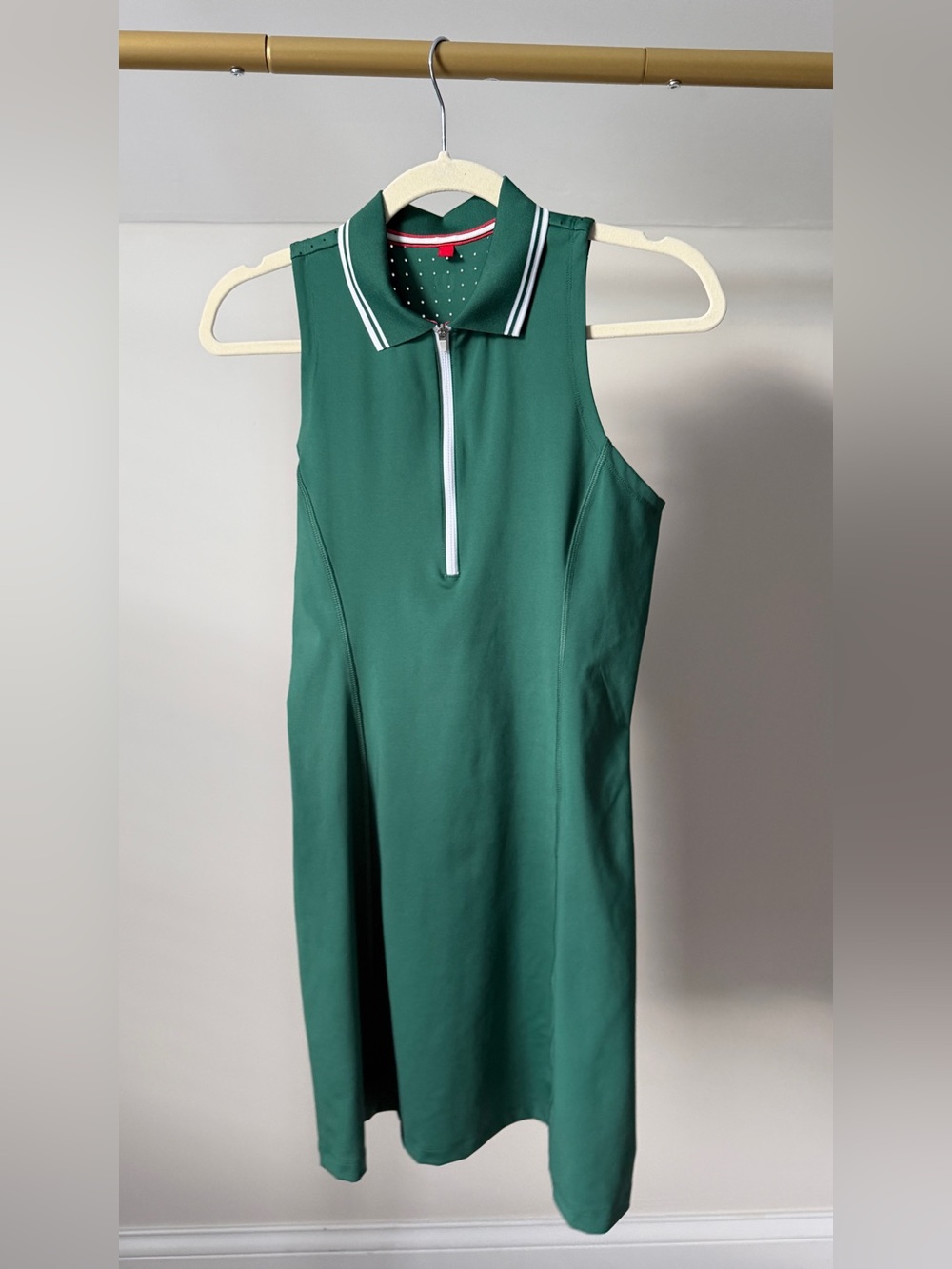 Wilson Sleeveless All Court Unlined Court Green Polo Tennis Dress Sz M